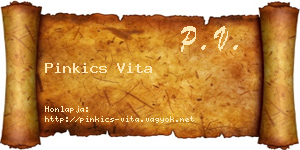 Pinkics Vita névjegykártya